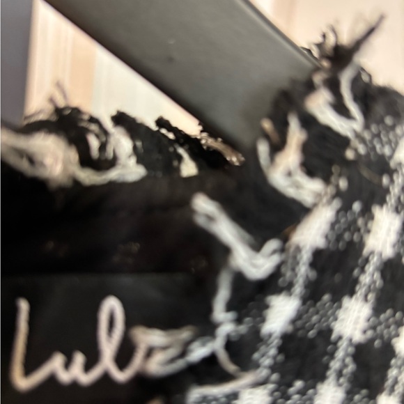 Lulu's Black and White Checkered Midi Dress - Picture 3 of 13